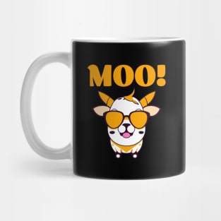 Funny Cow Saying Moo Mug